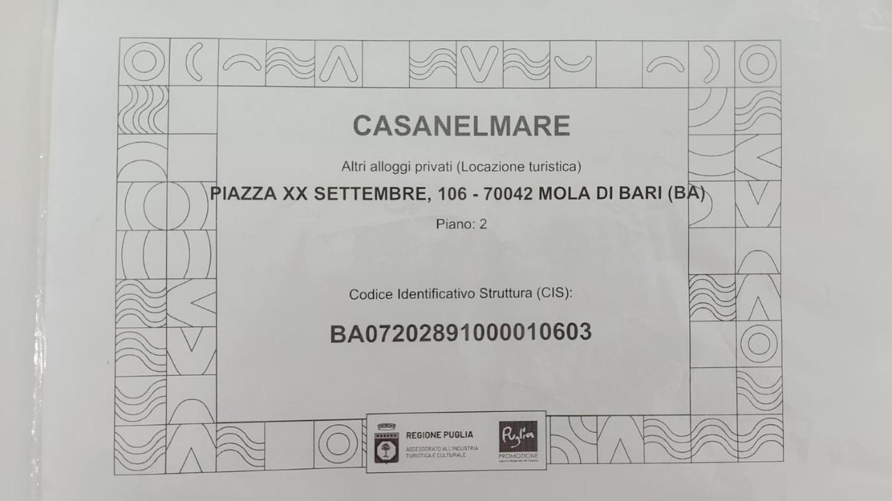 Апартаменты Casanelmare Мола-ди-Бари Экстерьер фото